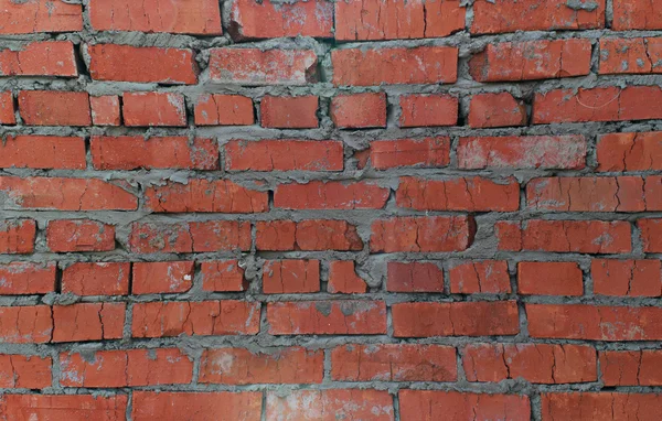 Brick Wall Close Red Brick Construction Theme — Stock Photo, Image
