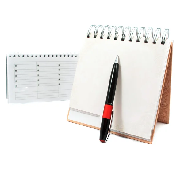 Tagebuch mit Stift — Stockfoto