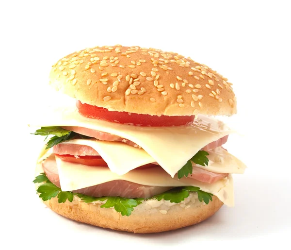 Cheeseburger, hamburger — Stock fotografie