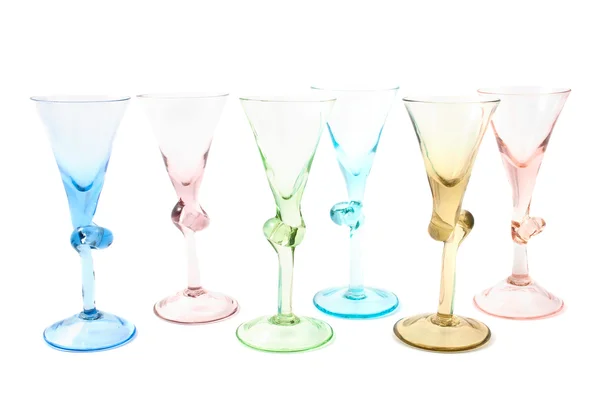 Färgat glas för vodka — Stockfoto