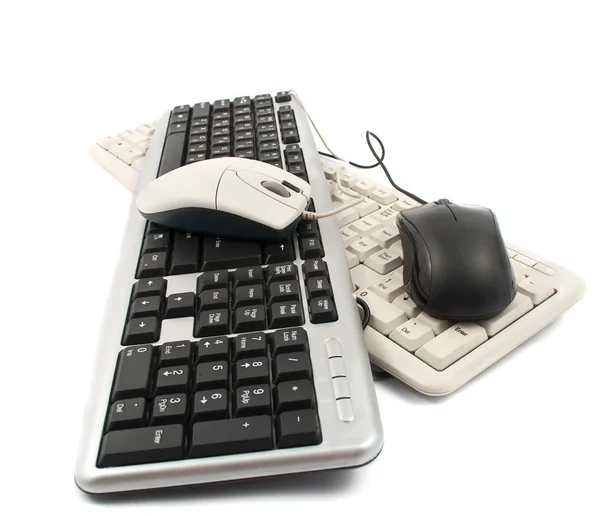 Комп'ютерна клавіатура і миша — стокове фото