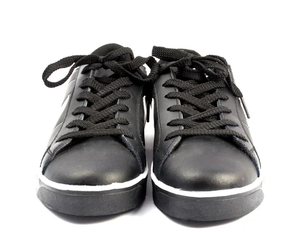 黑皮鞋 — 图库照片