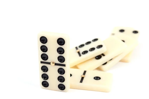 Dominos Sobre Fondo Blanco — Foto de Stock