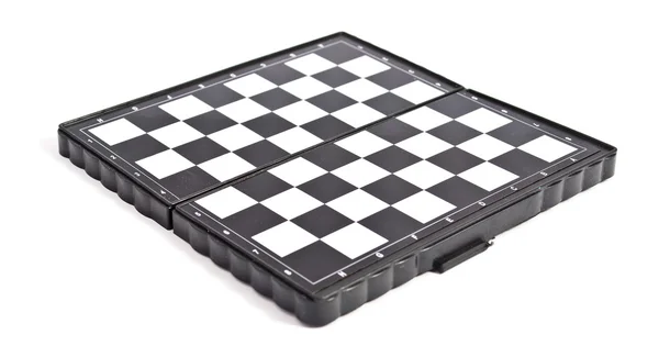 Schachbrett Auf Weißem Hintergrund — Stockfoto