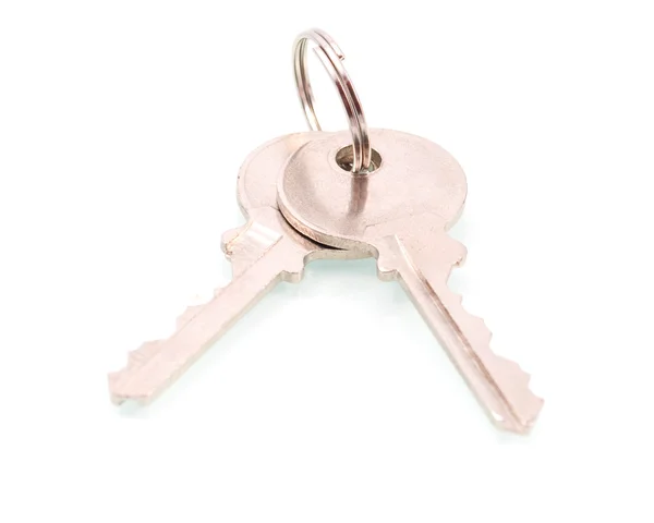 Beyaz Arkaplanda Anahtarlar — Stok fotoğraf