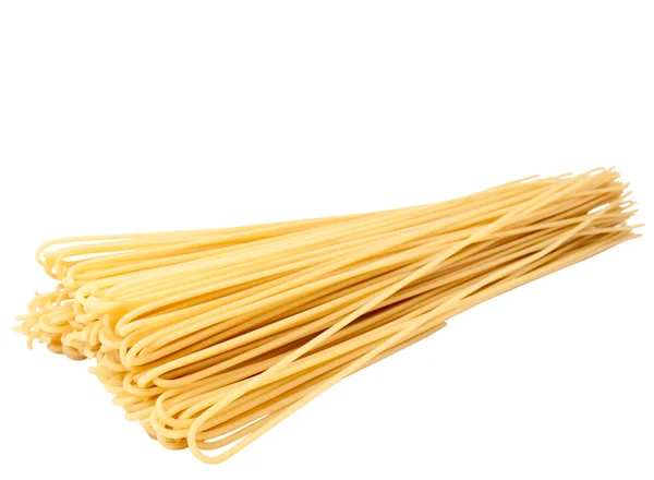 Spaghetti Auf Weißem Hintergrund — Stockfoto