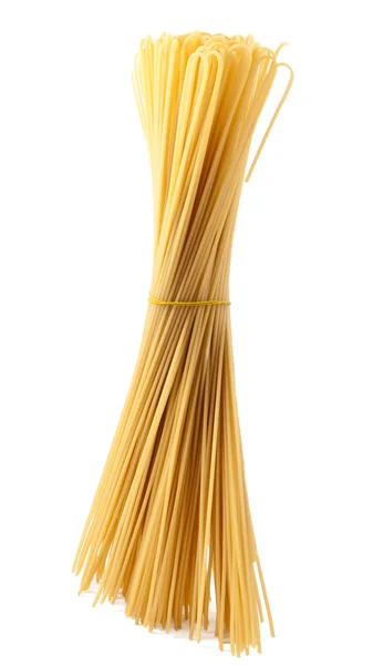 Spaghetti Een Witte Achtergrond — Stockfoto