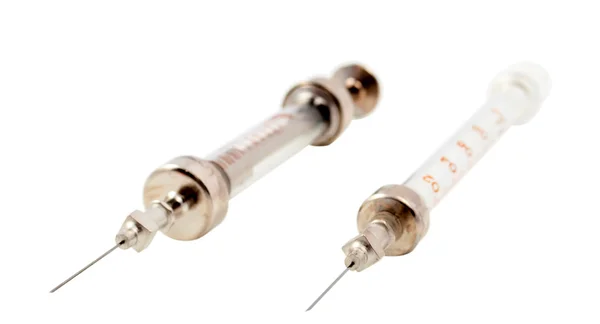 Glass syringe — Stock Photo, Image