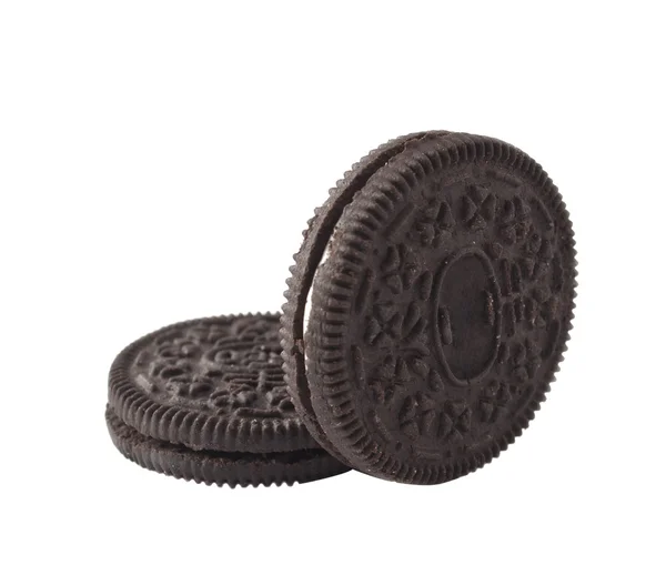 Шоколадне Печиво Білому Тлі — стокове фото