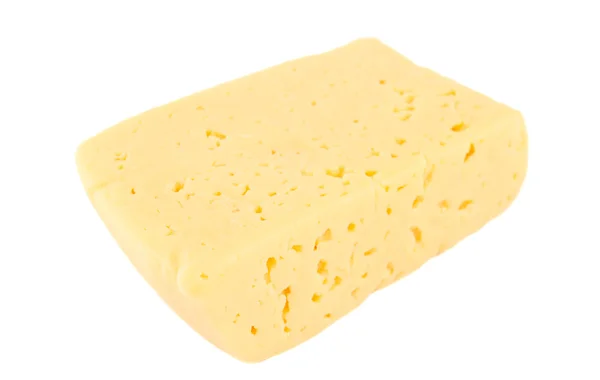 Holländischer Käse Auf Weißem Hintergrund — Stockfoto