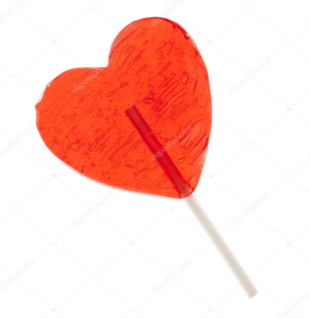 Candy Heart On A Stick — Stock Photo © Ksena32 4910817