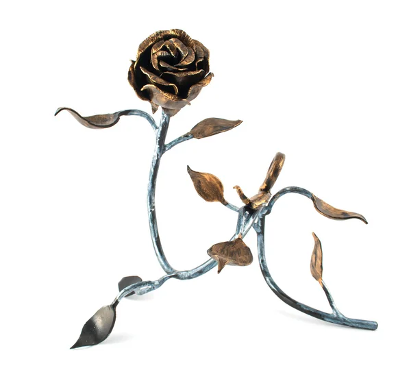 Domowe metal róża — Zdjęcie stockowe