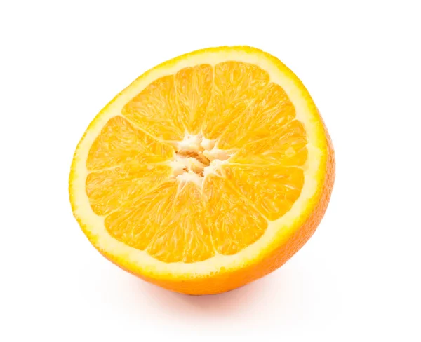 Апельсин Белом Фоне — стоковое фото