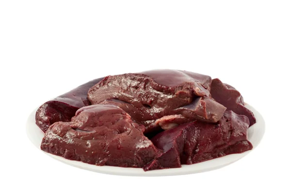 Fígado em um prato — Fotografia de Stock