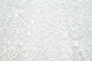 White Wedding Fabric clipart