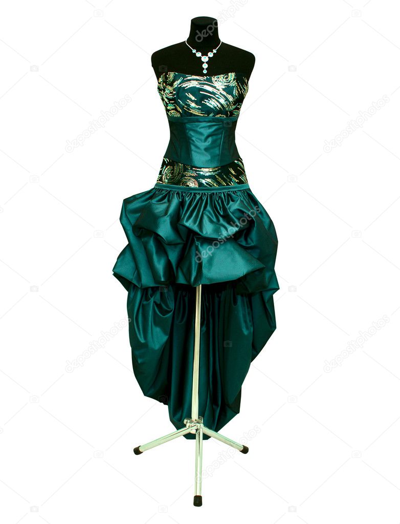 Evening gown on a mannequin