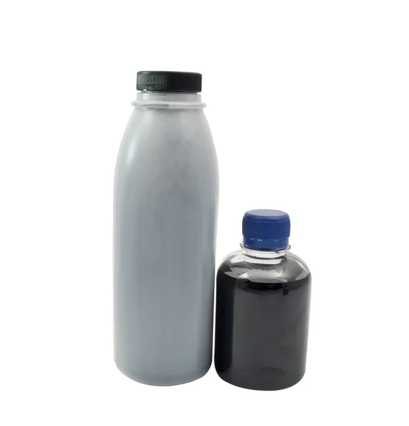 Bottles of paint for the printer — Stock Photo, Image