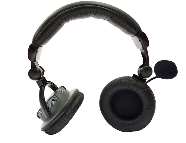 Black headphones — Stock Photo, Image