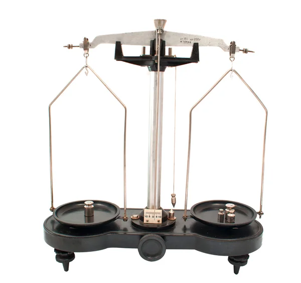 Old laboratory scales — Stock Photo, Image