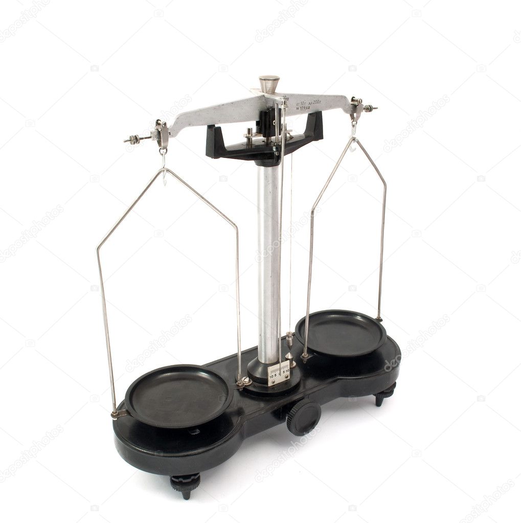 Old laboratory scales