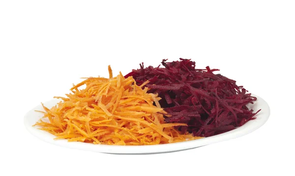 Grated beets and carrots — Stock Photo, Image