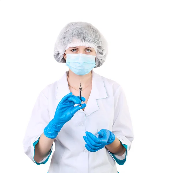 Nurse with a syringe Stock Photo