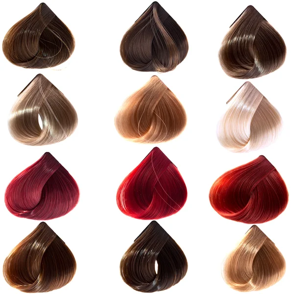 Vzorky vlasů — Stock fotografie