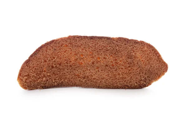 Beyaz Üzerine Izole Edilmiş Bir Dilim Ekmek — Stok fotoğraf