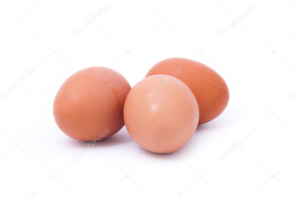 Eggs isolated