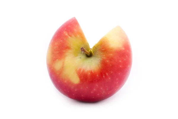 Pomme rouge isolée sur blanc — Photo