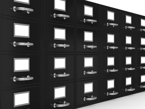 Filing cabinet on white. Isolated 3D image — Stock Photo, Image