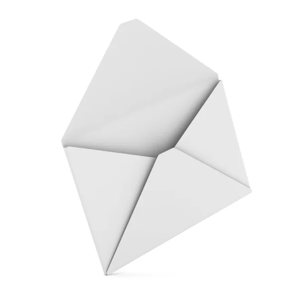 E-mail koncepció fehér háttérrel. Izolált 3D kép — Stock Fotó