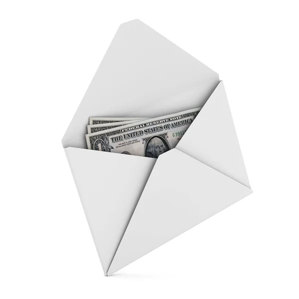 Money Envelope White Background Isolated Image — Stock Photo, Image
