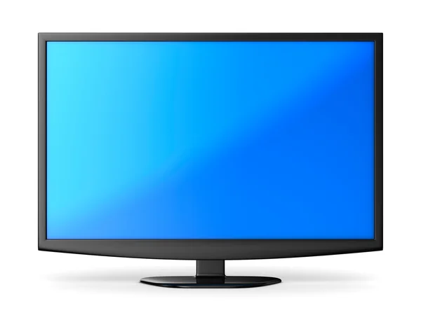 TV em fundo branco. Imagem 3D isolada — Fotografia de Stock