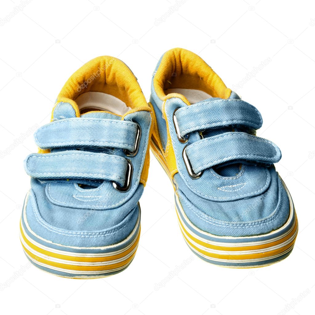 yellow childrens shoes
