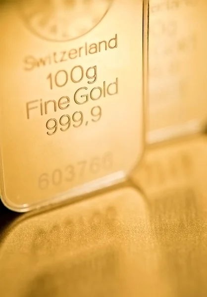 Ouro lingote fundo — Fotografia de Stock
