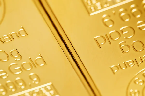 Ouro lingote fundo — Fotografia de Stock
