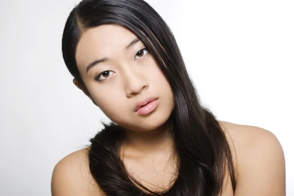 stock image Portrait of young beautiful asian model