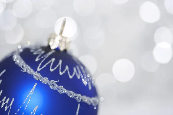 stock image Blue christmas ball