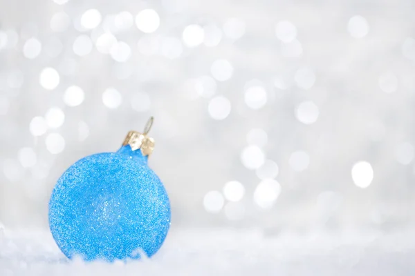 stock image Blue christmas ball