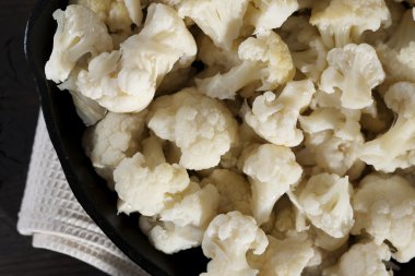 Cauliflower ready to cook clipart