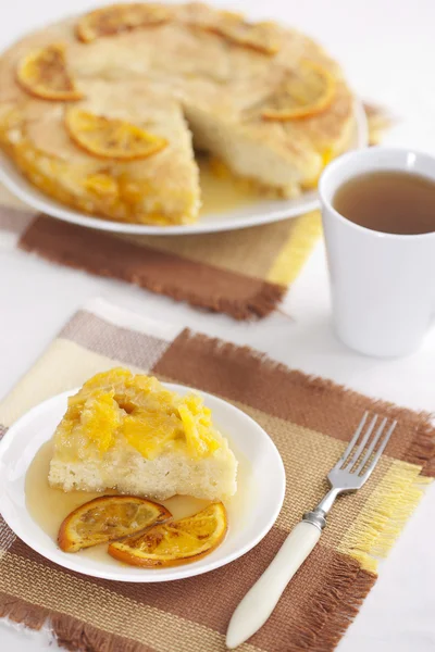 Cake with oranges