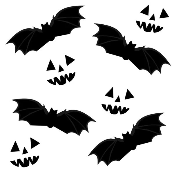 Halloween_seamless_white — Stock vektor
