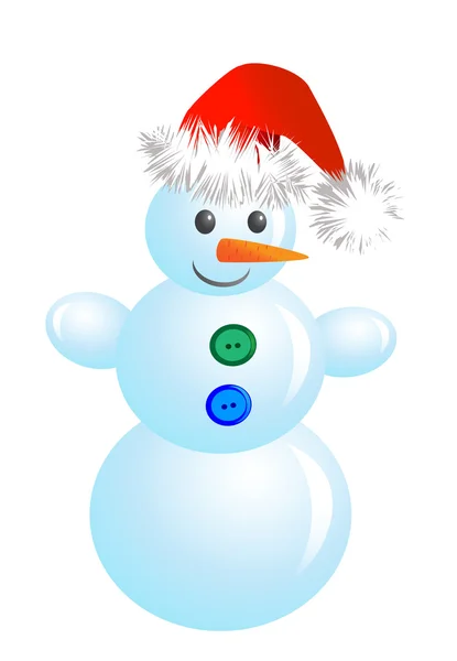 Christmas snowman — Stockvector
