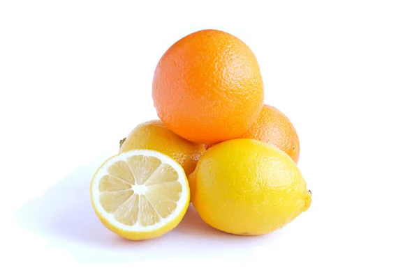 Frutas de laranja e limão — Fotografia de Stock