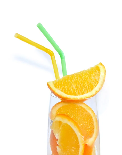 Orange cocktaile in glass — Stock Photo, Image