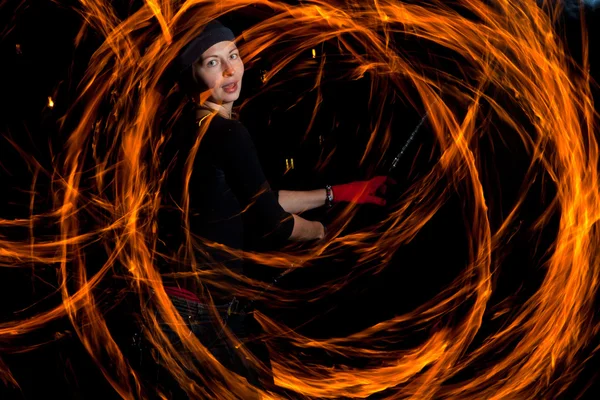 Ateş dansı — Stok fotoğraf
