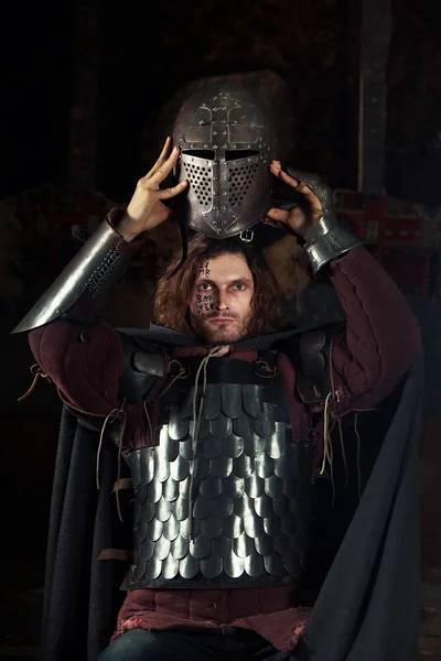 Средневековый рыцарь — стоковое фото