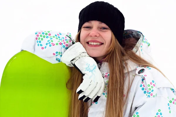 Smiling snowboard rider — Stock Photo, Image