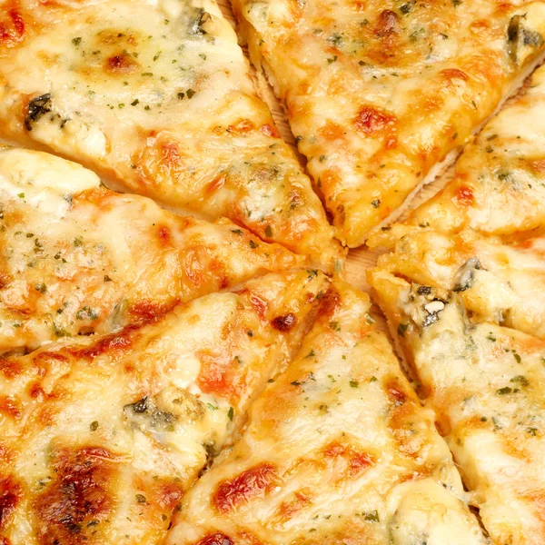 Vier Käse-Pizza lizenzfreie Stockfotos